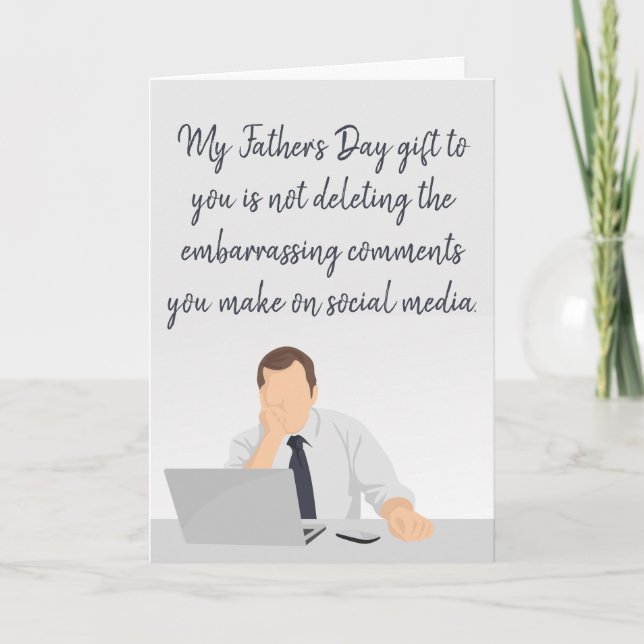 Carte Funny Mon Fête des pères cadeau pour vous sur les  (Devant)