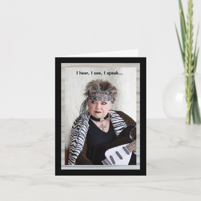 Carte Funny Monkey Business (Devant)