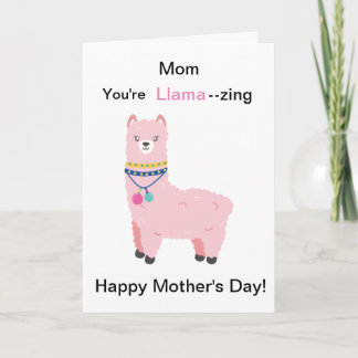 Carte Funny Mother's Day Llama 