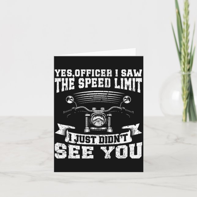 Carte Funny Motorcycle Lover Graphic Women Men Motorbike (Devant)