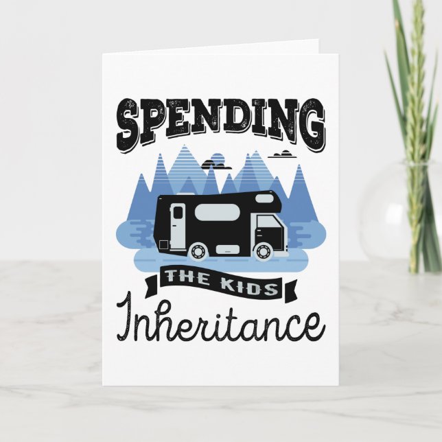 Carte Funny Motorhome RV Retraite Cadeau Papa (Devant)