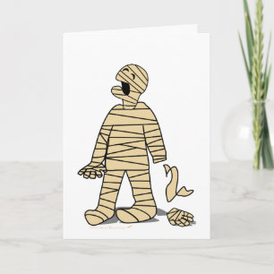 Carte Funny Mummy cassé la main Halloween