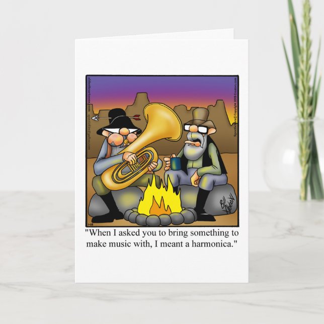 Carte Funny National Cowboy Day Grey Card (Devant)