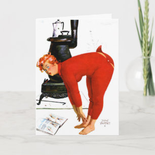 CARTE FUNNY NAUGHTY CHRISTMAS CARD POUR FEMME