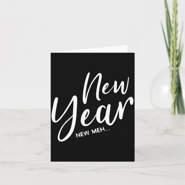 Carte Funny New Years Eve New Year New Meh  (Devant)