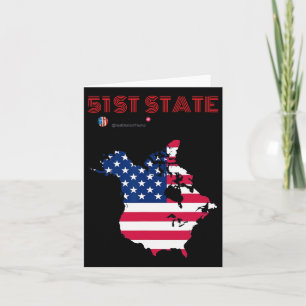 Carte Funny O Canada 51e États Trump Canada mème Amériqu
