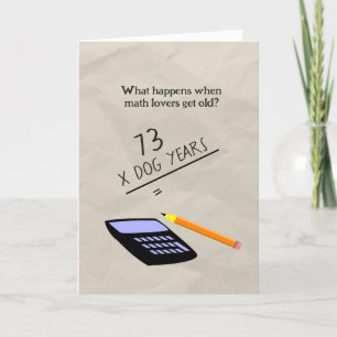 Carte Funny Old Math Lover Comptable Enseignant Annivers