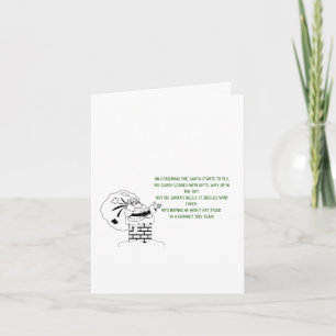 Carte Funny Père Noël Poem Joli Noël