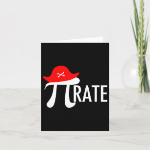 Carte Funny Pirate Math Pun - Pi Day Symbole Humour Tee