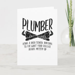 Carte Funny Plumber