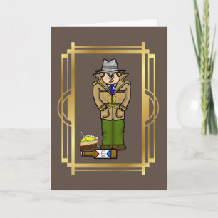Carte Funny Police Detective Birthday Card