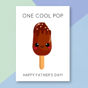 Carte Funny Popsicle Cool Pop Fête des pères Card