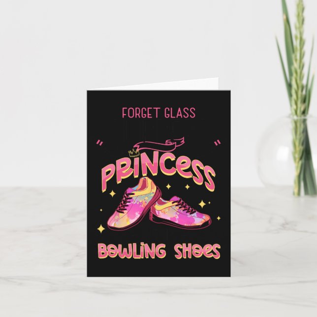 Carte Funny Princess Bowling Chaussures Bowlers (Devant)