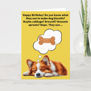 Carte Funny Pun Collie Flour Joyeux anniversaire
