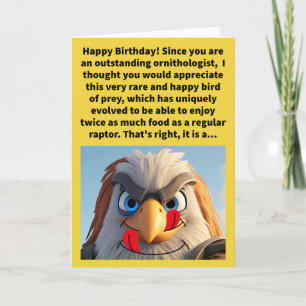 Carte Funny Pun Pair a Grin Falcon Joyeux anniversaire