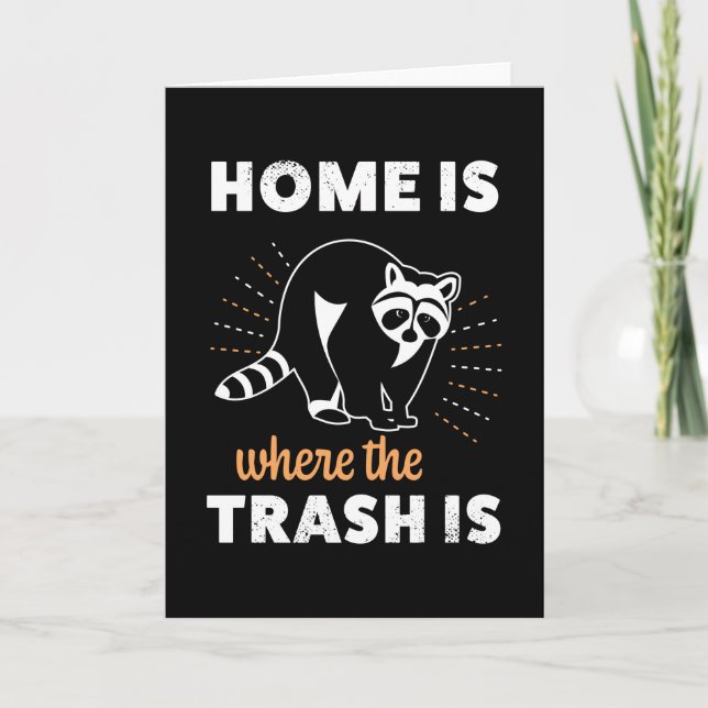 Carte Funny Raccoon Trash panda Racoon Cadeau (Devant)