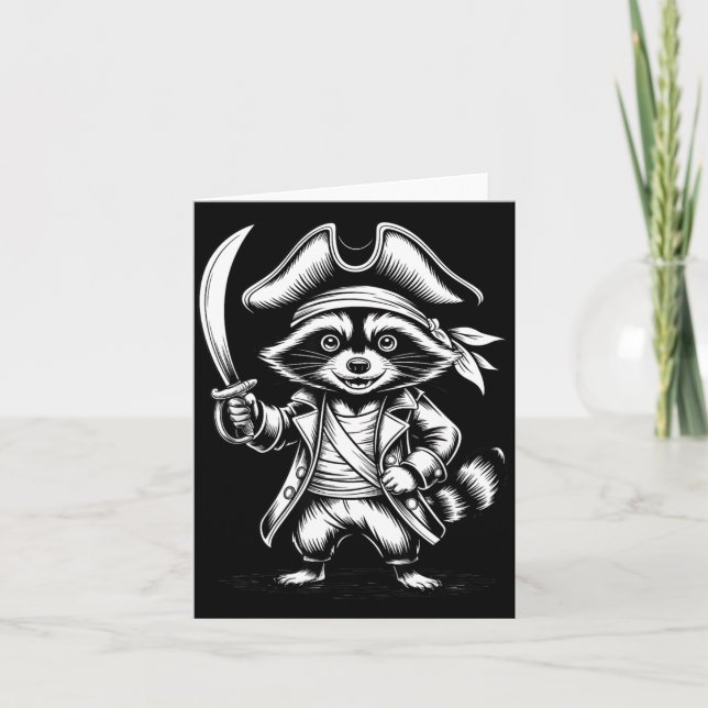 Carte Funny Rate Raccoon  (Devant)