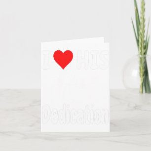 Carte Funny Saint-Valentin Couple Matching J'aime Son D