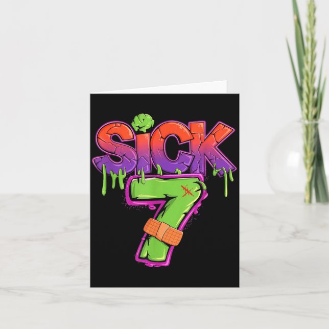 Carte Funny Sick Seven 67 Funny Meme Sick Of 7  (Devant)