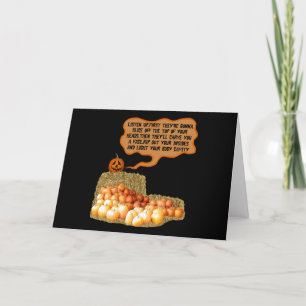 Carte Funny slogan Halloween