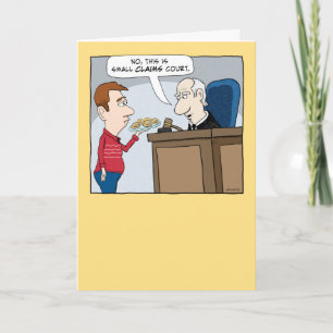 Carte Funny Small Claims Court Judge Birthday Card