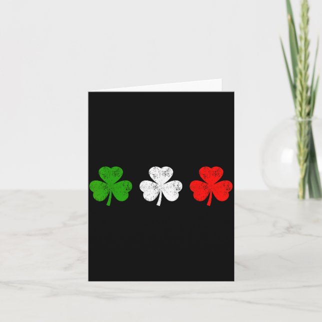 Carte Funny Still Italian Shamrocks St Patricks Day Men  (Devant)