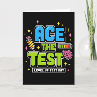 Carte Funny Student Test Ace The Test Level Up Test Day
