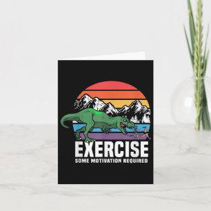 Carte Funny T Rex Gym Exercice Exercice Fitness Motivati