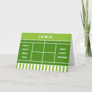 Carte Funny Tennis Anniversaire