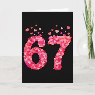 Carte Funny Valentine 6 7 Meme Boy Six Seven Hearts Gen 