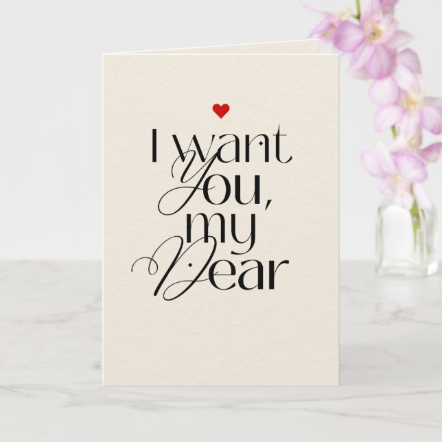 Carte Funny Valentine’s Day Card for Husband or Partner (Orchidée)