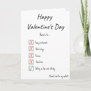 Carte Funny Valentines Day Card