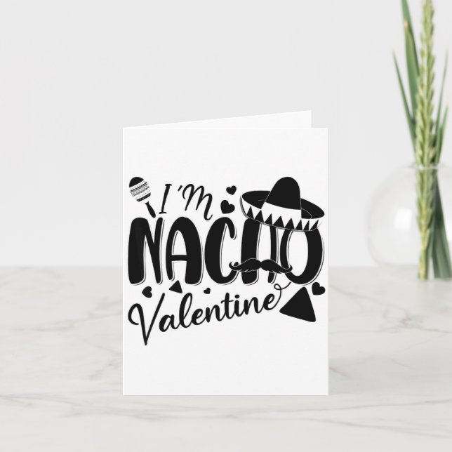 Carte Funny Valentines Day Funny Nacho Valentine Girl Bo (Devant)