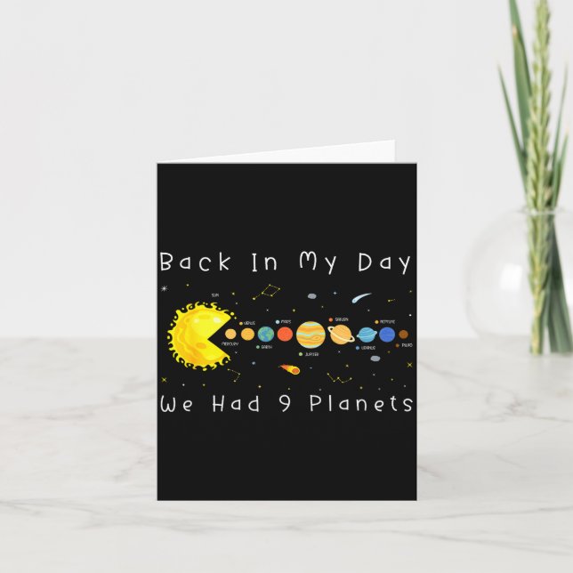 Carte Funny Video Games Back In My Day We Had Nine Plane (Devant)