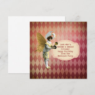 Carte Funny Vintage Medicare Senior Birthday