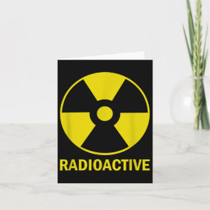 Carte Funny Vintage Nostalgale Radioactif Sy de guerre n