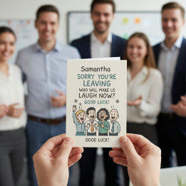 Carte Funny Work Friend Goodbye Colleague Leaving