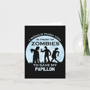 Carte Funny Zombie Halloween Pet Papillon