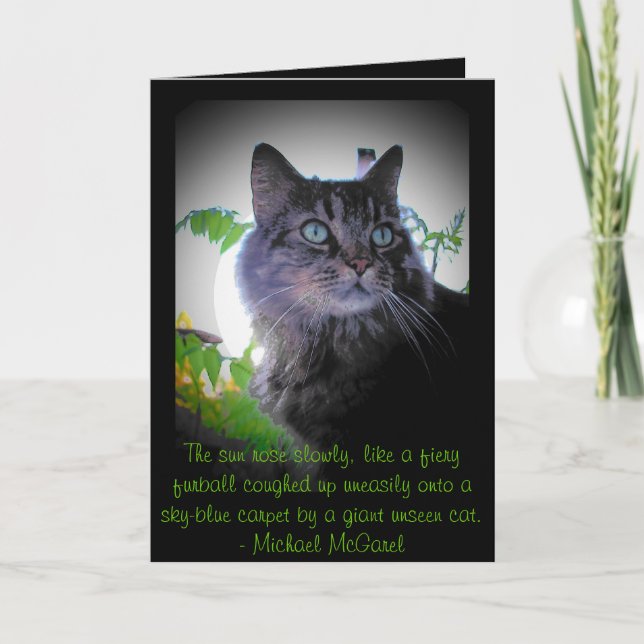 Carte furball enflammé - Mickael McGarel citation (Devant)