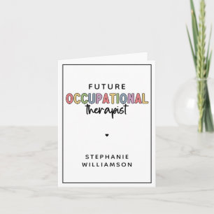Carte Futur personnalisé OT ergothérapeute OT étudiant