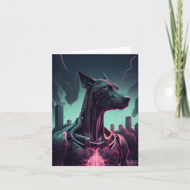 Carte Futuriste Grande Danse Le compagnon robotique (Devant)