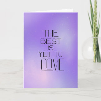 Carte futuriste "Le Meilleur Est À Venir"