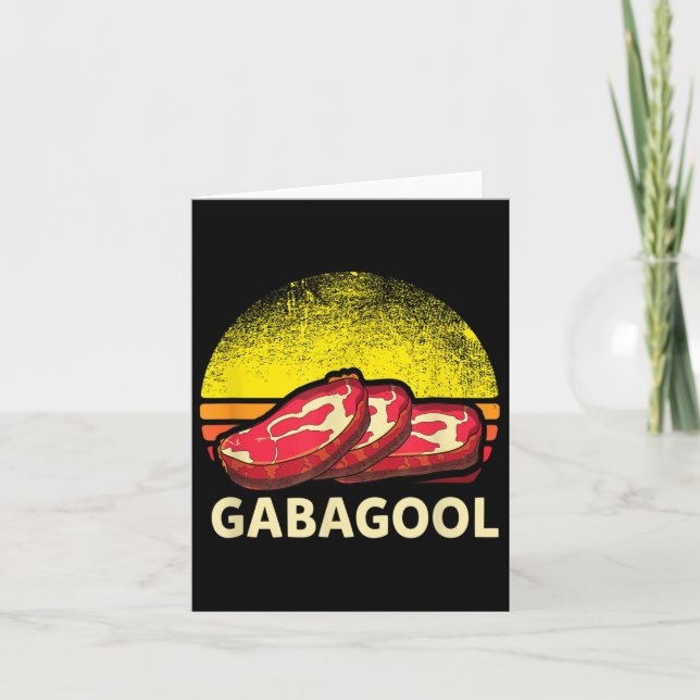 Carte Gabagool Cacola Meat Lover New Jersey Italian Gift (Devant)