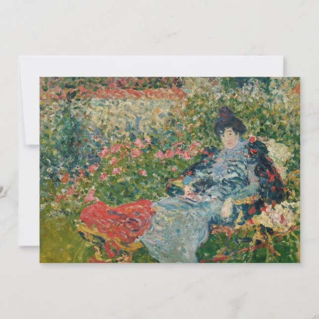 Carte Gabrielle Valtat au Jardin | Louis Valtat (Devant)