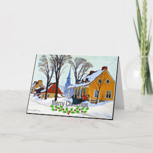 Carte Gagnon -Winter Morning, Baie-Saint Paul, Christmas