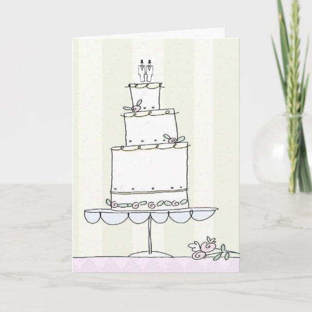 Carte gaie de congrats de mariage (Devant)