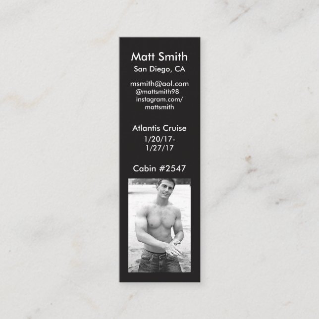 Carte gaie de croisière (Devant)