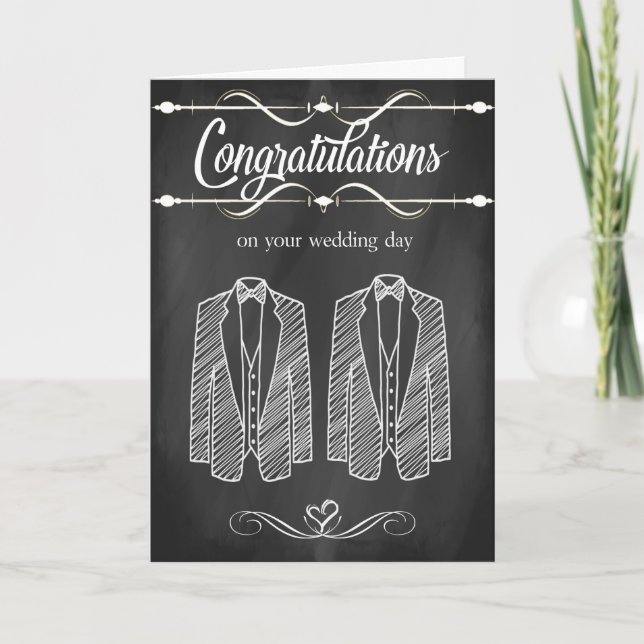 Carte gaie de félicitations de mariage (Devant)