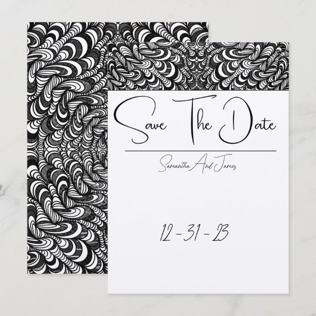 Carte Gains Graphiques : Enregistrer La Date (Devant / Derrière)