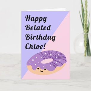 Carte Galaxie violette arrose le noisette Anniversaire